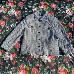 Sag Harbor Rainbow Woven Blazer Unique grey size 14